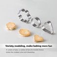 thumbnail image 4 of Juego de moldes de metal para galletas, molde para galletas de acero inoxidable, redondo, corte de galleta, corazón, estrella pequeña, molde para galletas, Mini molde para el tiempo para hornear, 4 of 5