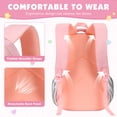thumbnail image 4 of DAKIMOE School Backpack for Teens Cute Girlish Middle High School Bookbag Large Capacity Lightweight Waterproof Daypack for College Students, Pink, 4 of 7