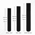 thumbnail image 6 of Diamond Star Men’s Tube Socks – Premium Cushioned Cotton Over the Calf Athletic Knee High Socks (Black - 6 Pairs 26 inches Mid Calf Socks fit size 10-15), 6 of 6