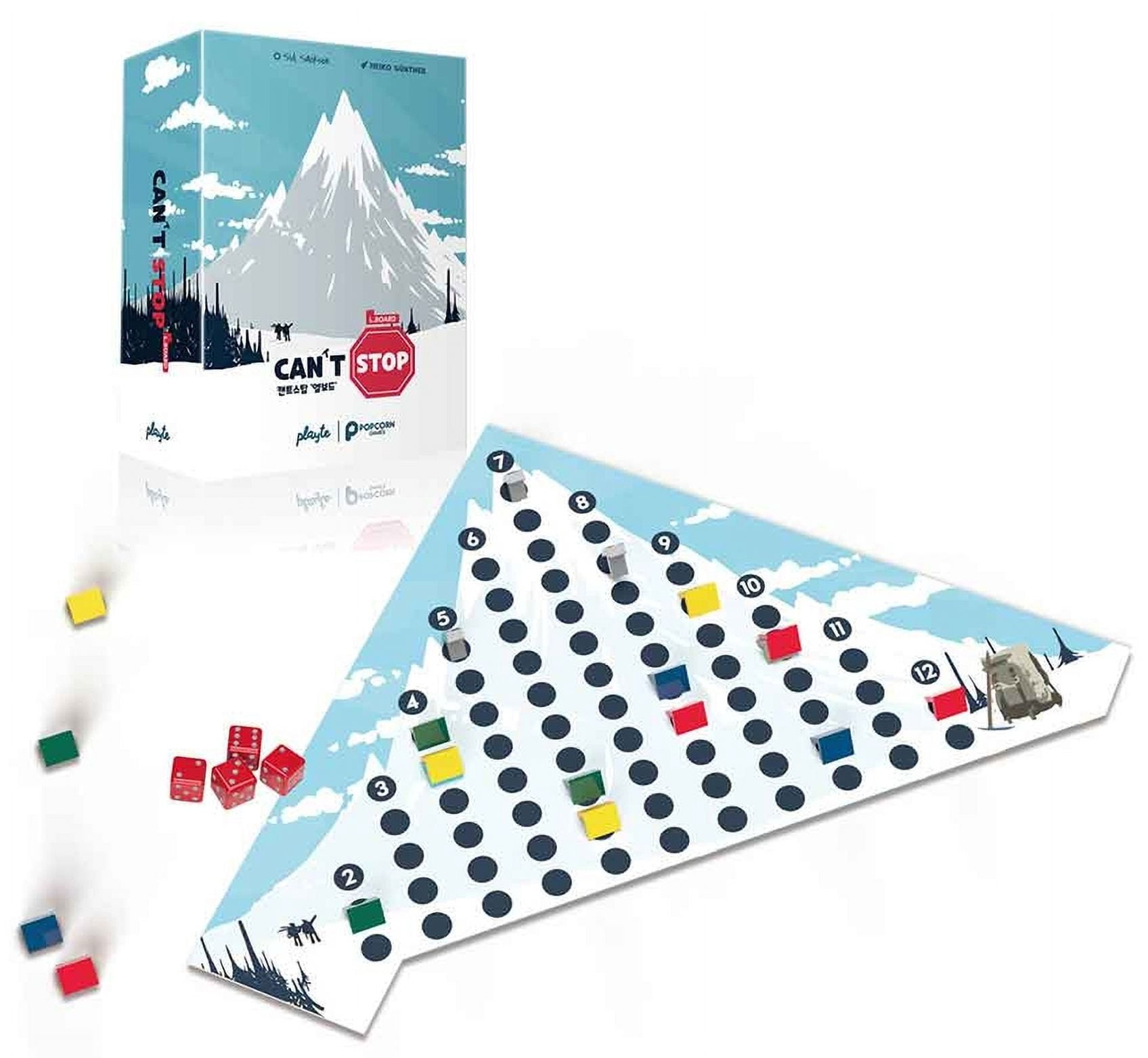Popcorn Games Can't Stop (3rd Edition) Boardgame, 2~4 Players 30mins Korean ver.