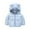 Blue, variant on Kids Toddler Jacket Baby Boys Girls Winter Windproof Hooded Coat Warm Fall Outfits