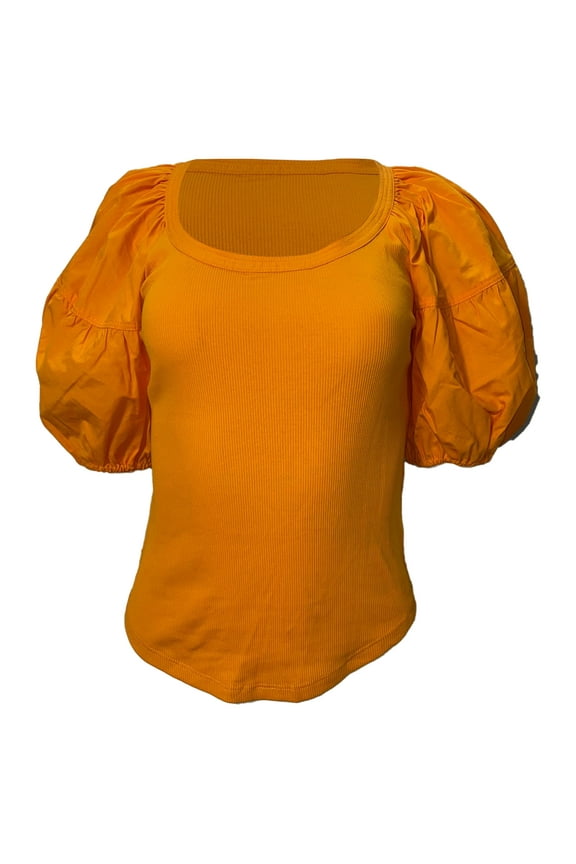 Pre-Owned Ulla Johnson Harlowe Pullover in Orange Cotton
