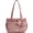 Dark Pink, variant on BAGSMART Crush Everyday Tote Bag for Women, Lightweight Tote Bag Casual Handbags for 13-Inch Laptop, Travel, Work, Beach, Gym, Shop, Pink with Floral Lining