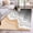 grey, variant on Teal Green Round Area Rug 3.3 FT, Non Slip Small Entryway Kitchen Mat, Geometric Brown White Beach Waves Gradient Washable Soft Circular Rug Non-Shedding Door Mat for Bathroom Playroom Kids Room