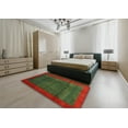 thumbnail image 4 of Ahgly Company Indoor Square Contemporary Red Abstract Area Rugs, 3' Square, 4 of 6