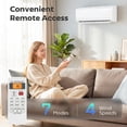 thumbnail image 4 of HOMCOM 18000 BTU Mini Split Air Conditioner, 19 SEER2 230V Inverter AC Unit Cools up to 1250 Sq.Ft, Complete Installation Kit, 4 of 9