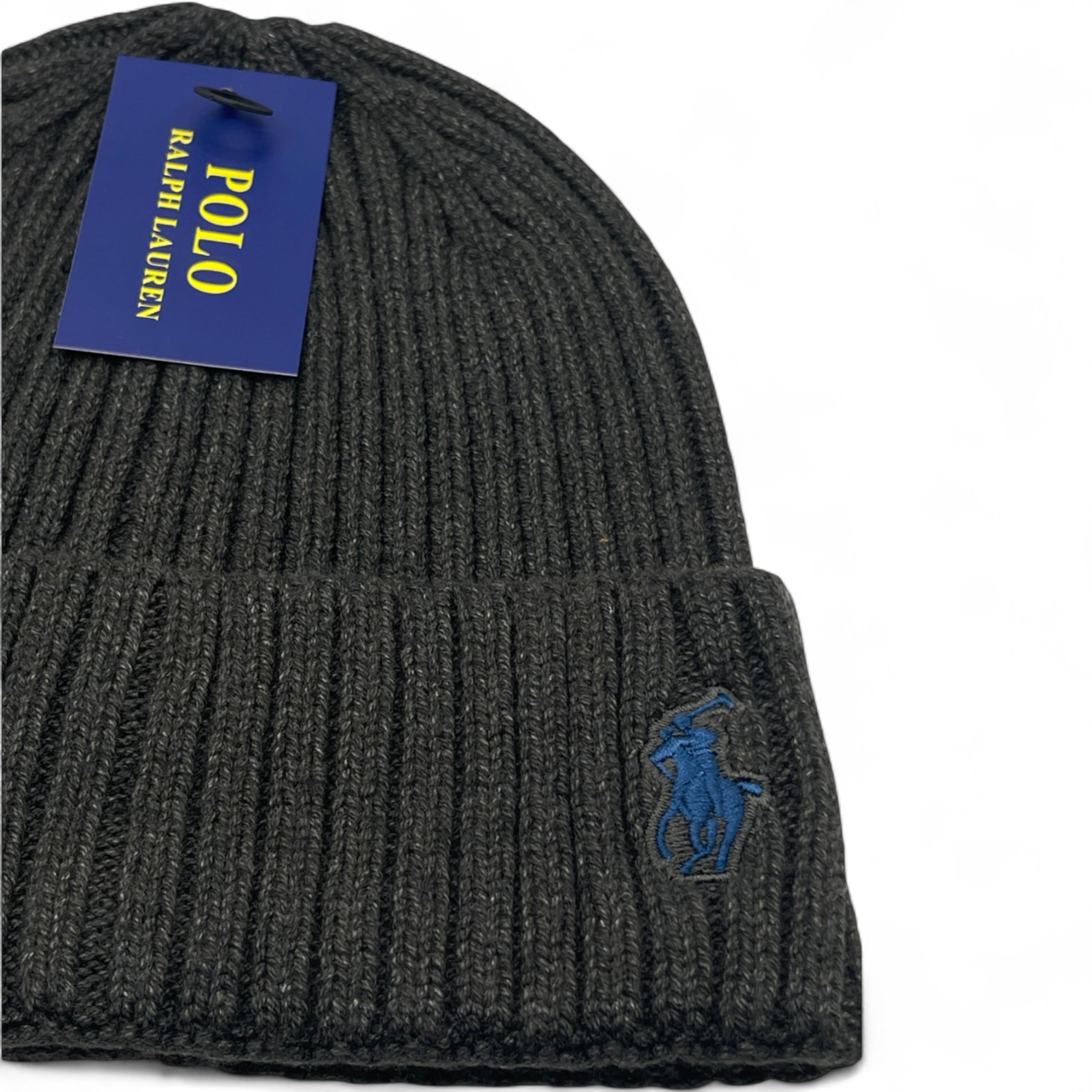Polo Ralph Lauren Unisex Winter Hat, Dark Grey, One Size