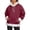 sweatshirt for women - Wine, variant on Daznico Women Hooded Sweatshirt Long Sleeve Pullover with Kangaroo Pocket Soft Warm Winter Holiday Loungewear Outerwear Top,XXS