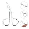 thumbnail image 4 of Miangastore Stainless Steel Scissors Shaped Eyebrow Tweezer Clip (Silver), 4 of 8