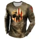 thumbnail image 3 of Suéter holgado de cuello redondo para hombre, sudaderas originales de hip hop, nuevas, de marca coreana, de lujo, de otoño 2024, camiseta XL de diseñador para hombre, 3 of 5
