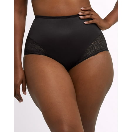 

Bali Shaping Brief with Lace 2-Pack Black M Women s