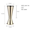 thumbnail image 1 of Matsuzay Jigger de barra de cóctel, Jigger de diseño japonés de acero inoxidable, taza medidora de doble espíritu para Bar en casa, accesorios para Barra de herramientas Numero 3 Matsuzay HA028391-03, 1 of 6