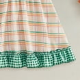 thumbnail image 5 of Toddler Baby Girl Easter Dress Kids Girls Carrot Embroidery Short Sleeve A-Line Dresses Casual Summer Clothes, 5 of 6