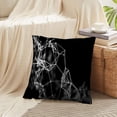 thumbnail image 3 of LALILO Throw Pillow Covers Network Lines And Dots Mesh Field Technology Science Computer Networks Internet Social Set of 2 Square 18 x 18 Inch Pillowcase, 3 of 5