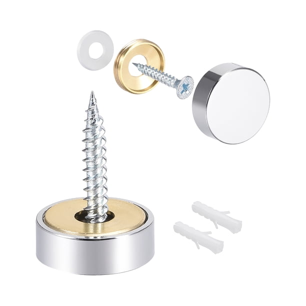 Mirror Screws Decorative Caps Cover Nails Polished Stainless Steel 18mm