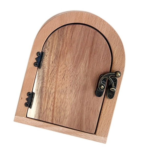 JZROCKER Wood Door Shape Outlet Covers Vintage Styles Wall Socket Plate Light Switches Guard for Safe and Stylish Home Decoration