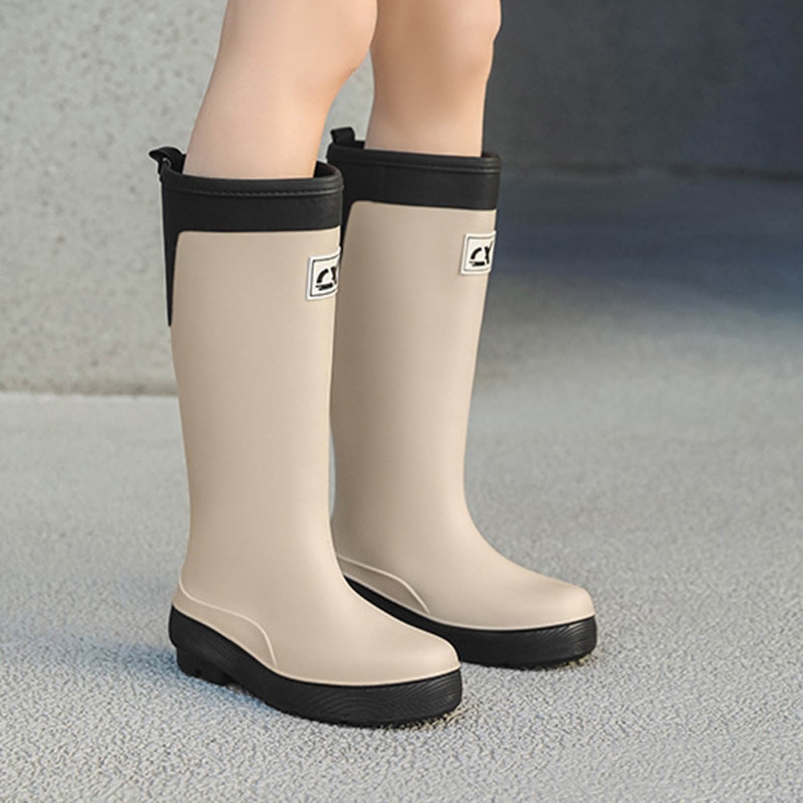Knee High Rain Boots for Women Waterproof Rubber Garden Boots Non Slip Muck Boots Tall Fishing Water Shoes