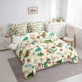 thumbnail image 3 of Castle Fairy Green Dinosaur 7 Pieces Bedding Comforter Set for Children,Merry Christmas Full Bedding Set Lightweight,Kawaii Animal Fitted Sheet Flat Sheet,Microfiber Children Bedroom Decor, 3 of 8