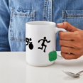 thumbnail image 4 of CafePress - TRI Triathlon BLACK Figures Large Mug - 15 oz Ceramic Large White Novelty Mug, 4 of 6