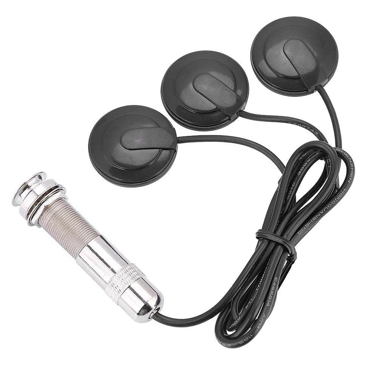 4pcs Guitar Pickup 3X Piezo Pickup Transducer for Acoustic Guitar Ukulele Mandolin Instruments