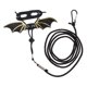 thumbnail image 5 of Reptil Lagarto Loro Pájaro Arnés Correa Anti-mordida Cuerda Correa Negro+Dorado-S Sunnimix Reptile Lizard Leash, 5 of 8