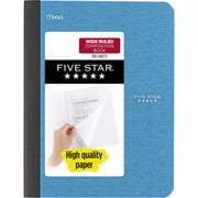 Five Star Composition Book, Wide Ruled, 100 Sheets, Tidewater Blue (950000G-WMT)