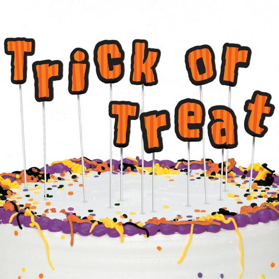 Trick-or-Treat Letters Halloween Cake Topper