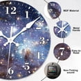 thumbnail image 2 of Wall Clocks Battery Operated, Mid Century Atomic Black Cat Silent Non Ticking Decorative Indoor Outdoor Wall Clocks for Living Room Kitchen Bedroom Bathroom 12", 2 of 6