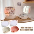 thumbnail image 3 of Handheld Makeup Mirror Foldable Portable Mirror Mini Pocket Mirror Women S2B6, 3 of 8