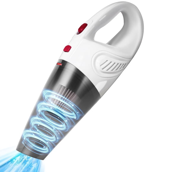 LETTURE Aspiradora de Mano sin Cable Potente, Aspirador de Coche de 120W con Filtro Lavable, Aspiradora Recargable Portátil Seco y Húmedo USB Carga Rapida para Oficina, Sofas, Pe