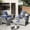 Grey/Blue, variant on ELPOSUN 5-Piece Patio Furniture Set,Patio Conversation Set All-Weather Wicker Outdoor Sectional Sofa Set with Table & Cushions, Blue