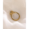 thumbnail image 4 of Jewelerix Cushion Diamond Bezel Engagement Ring 10K Vermeil Gold, Luxury Women’s Ring, Timeless Sparkle Jewelry Gift for Wedding or Anniversary Ring, 4 of 5