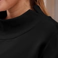 thumbnail image 5 of VV AVEORS Mock Neck Sweatshirt Women 2026 Fall Winter Oversized Turtleneck Lightweight Pullover Teens Long Sleeve Sweatshirts Black XL, 5 of 8
