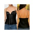 thumbnail image 2 of Camisola de mujer, top sin mangas, escote bajo en la espalda, chaleco liso de verano para fiestas y discotecas., 2 of 8