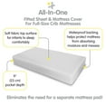 thumbnail image 3 of BreathableBaby BreathableBaby All-in-One Fitted Sheet & Waterproof Cover for Crib Mattresses, 2-Pack, Gray, 3 of 7