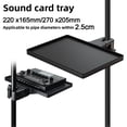 thumbnail image 4 of Sound Card Tray with Mobile Ph Clip for Microph Stand Live Tripod Bracket, 4 of 5