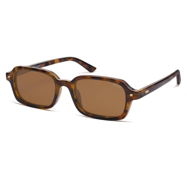 Gafas de Sol SOJOS Rectangulares de Moda Polarizadas SJ2610 Marrón