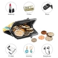 thumbnail image 4 of Sea Slug Stylish Coin Purse with 0.7 Microfiber and Zinc Alloy Jaws - 4.3x4.7 in/11x12 cm Size, 4 of 7