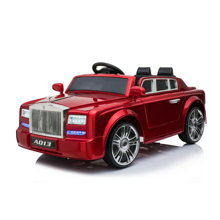 Best Value Selection 12V Kids Rolls Royce Ride On Car W/ Remote Control, Foot Pedal, 3 Speeds, Headlights, Aux-