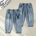 thumbnail image 2 of Wdgfv Boys Skinny Fit Performance Jeans Boys Stretch Denim Pants For Kids Comfortable Casual Loose Fit Jeans With Elastic Waist For Outdoor School Daily Wear Blue 6-7 Years, 2 of 7