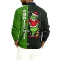 thumbnail image 3 of Mens Funny Christmas Shirt Men Ugly Christmas Pull Over Naughty Nice Army Green XXL, 3 of 4