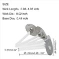 thumbnail image 4 of Mechas de Vela de 3000 Piezas, Mecha de Vela de Humo Bajo de 1 Pulgada con LengüEtas de Metal, Mechas de Luz de Té para Hacer Velas, 4 of 5