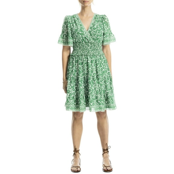 Max Studio womens Surplice Bell Sleeve Dress, XL