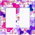 thumbnail image 6 of Metal Light Switch Plate Outlet Cover (Butterfly Rose Rink), 6 of 13