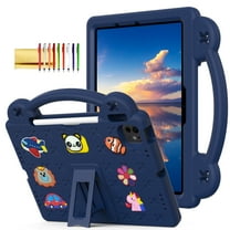 TECH CIRCLE Case for iPad Air 5th/4th Gen 10.9" 2022/2020,iPad Pro 11 inch 4th/3rd/2nd/1st Gen,Panda Shockproof Rugged Lightweight Convertible Handles Stand Kids Friendly Pencil Holder Case,Navy Blue