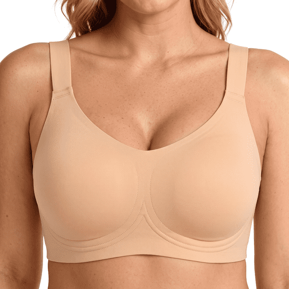 Roszoe Bras for Women No Underwire Comfort Seamless Bras Full Coverage Everyday Bra Support and Lift T-Shirt