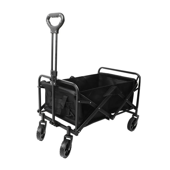Utility Grocery Wagon, 150L Capacity Collapsible Folding Wagon for Camping