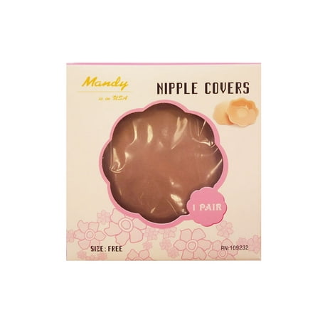 Mandy Women Fabric & Silicone Reusable Adhesive Nipple Covers 5-Pack (Best Nipple Covers Reviews)
