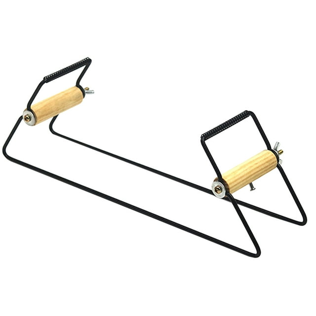AURARMLET Thread Beading 1Pack Bracelet Knitting Tool Rectangular Frame Metal Wood Diy Tool for All Ages