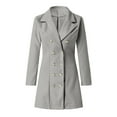 thumbnail image 5 of Vedolay Women's Winter Warm Coats Casual Fall Coat Open Front Winter Jacket Coat Grey,S, 5 of 5